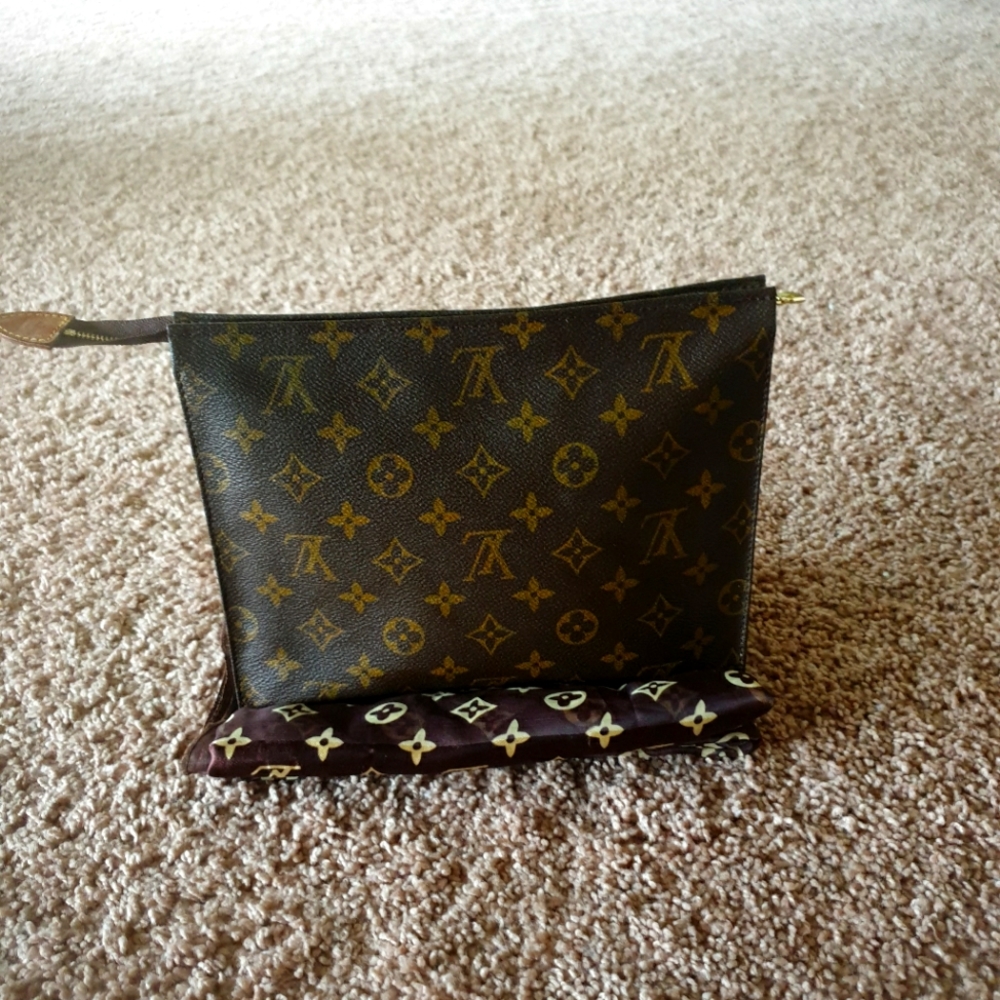 SOLD***LOUIS VUITTON AUTHENTIC COSMETIC/TOILETRY BAG (NOT FOR SALE)